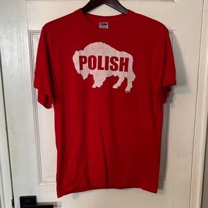 Red Buffalo Polish Graphic Tee Dyngus Day